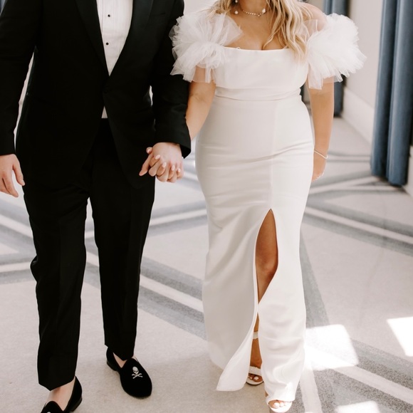 THEODORA OFF-THE-SHOULDER EVENING DRESS - Picture 10 of 11